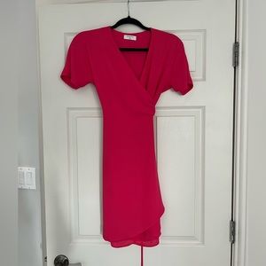 Aritzia Pink Babaton Wrap Dress (XS)